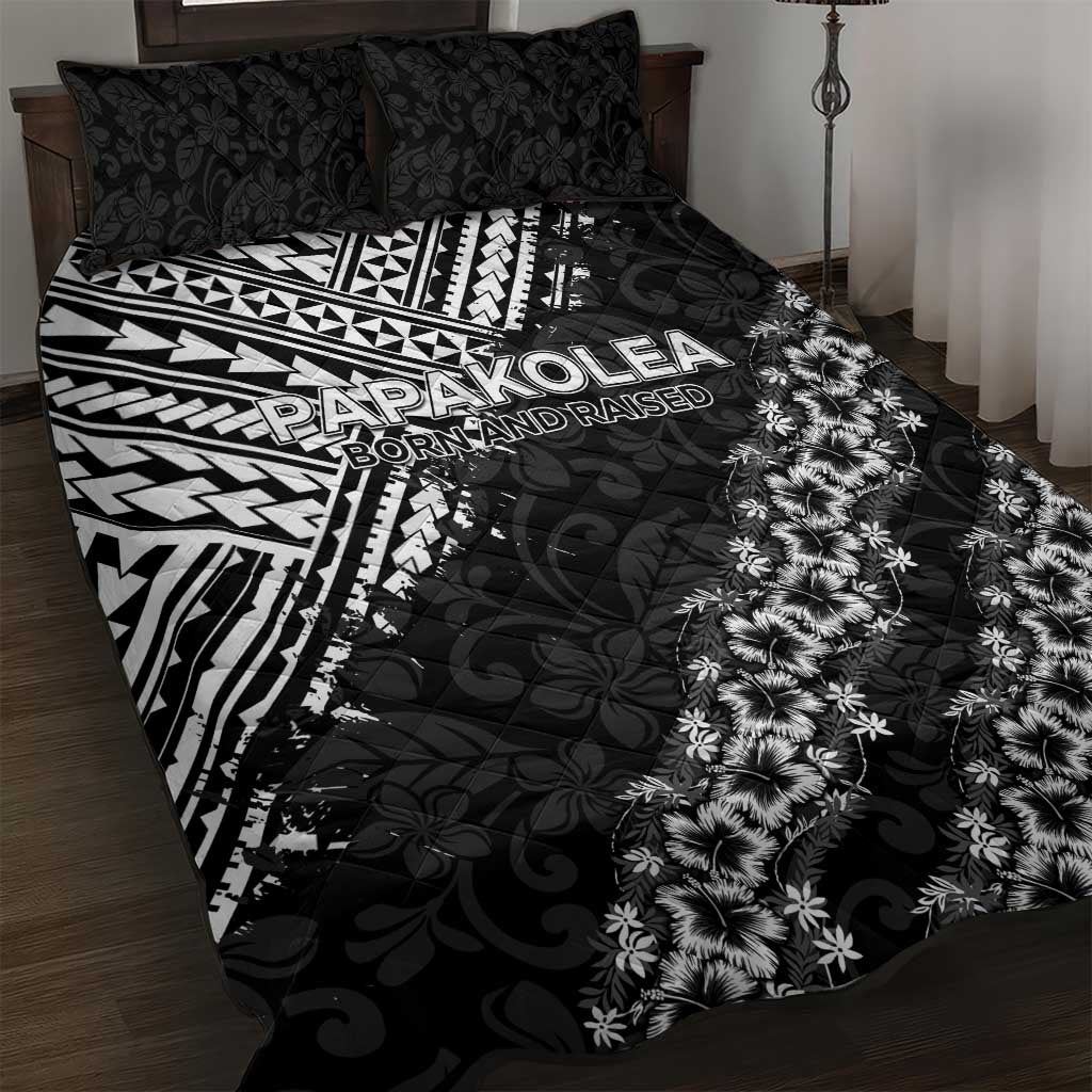 Hawaii Papakolea Born And Raised Quilt Bed Set Hawaiian Tribal Pattern
