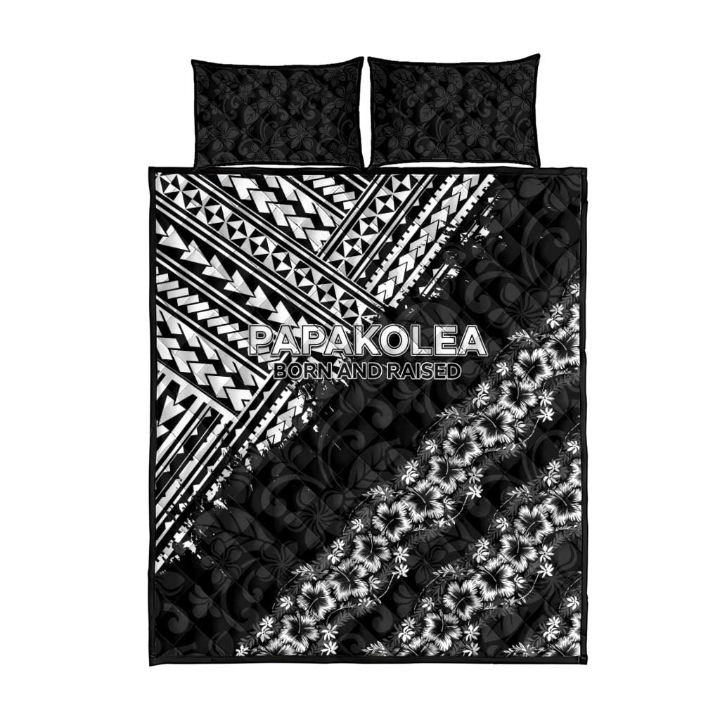Hawaii Papakolea Born And Raised Quilt Bed Set Hawaiian Tribal Pattern