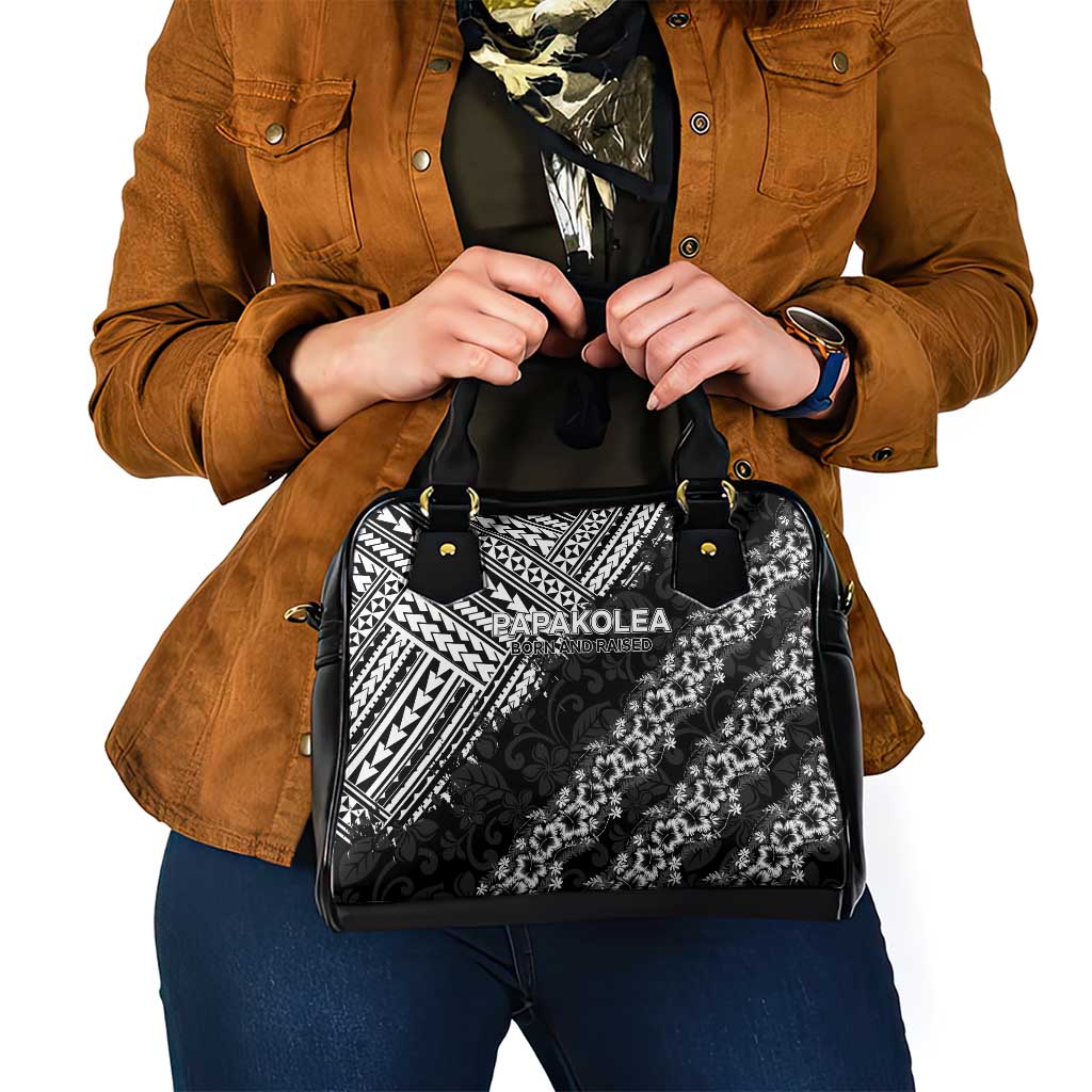 Hawaii Papakolea Born And Raised Shoulder Handbag Hawaiian Tribal Pattern