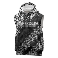 Hawaii Papakolea Born And Raised Sleeveless Hoodie Hawaiian Tribal Pattern