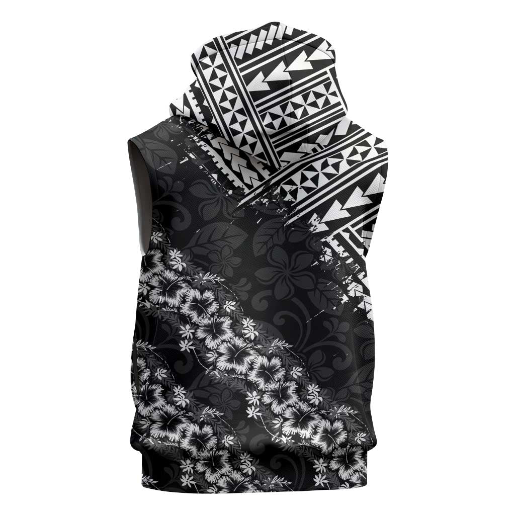 Hawaii Papakolea Born And Raised Sleeveless Hoodie Hawaiian Tribal Pattern