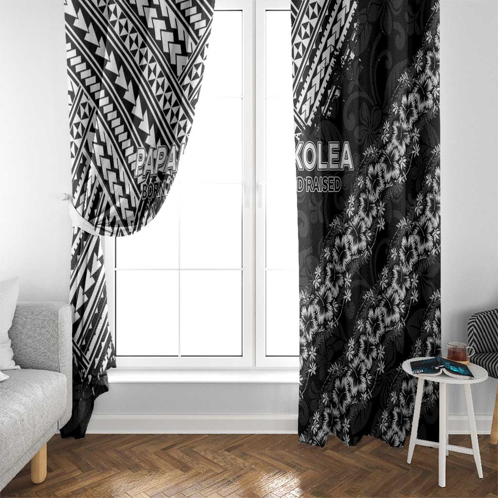 Hawaii Papakolea Born And Raised Window Curtain Hawaiian Tribal Pattern