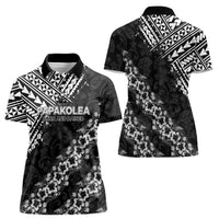 Hawaii Papakolea Born And Raised Women Polo Shirt Hawaiian Tribal Pattern