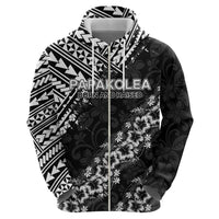 Hawaii Papakolea Born And Raised Zip Hoodie Hawaiian Tribal Pattern