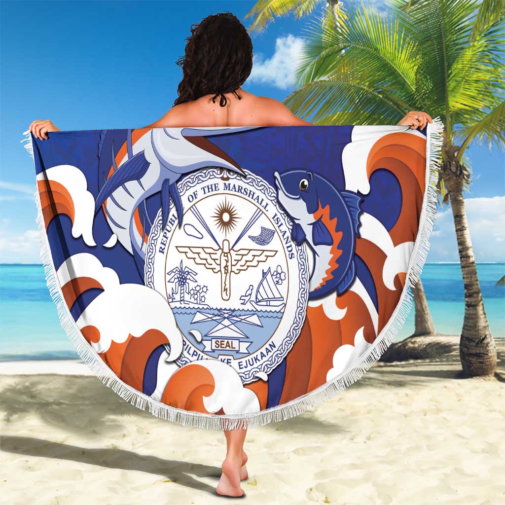 Marshall Islands Fishermen's Day Beach Blanket It's Fishing Time LT05 - Polynesian Pride