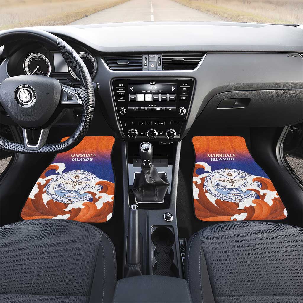 Marshall Islands Fishermen's Day Car Mats It's Fishing Time