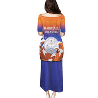 Marshall Islands Fishermen's Day Family Matching Puletasi and Hawaiian Shirt It's Fishing Time LT05 - Polynesian Pride