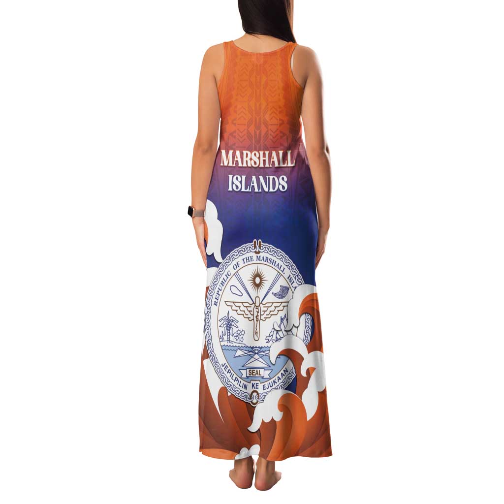 Marshall Islands Fishermen's Day Family Matching Tank Maxi Dress and Hawaiian Shirt It's Fishing Time LT05 - Polynesian Pride
