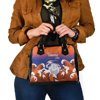 Marshall Islands Fishermen's Day Shoulder Handbag It's Fishing Time LT05 - Polynesian Pride