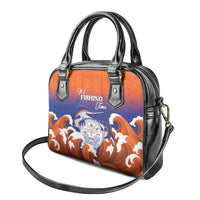 Marshall Islands Fishermen's Day Shoulder Handbag It's Fishing Time LT05 - Polynesian Pride