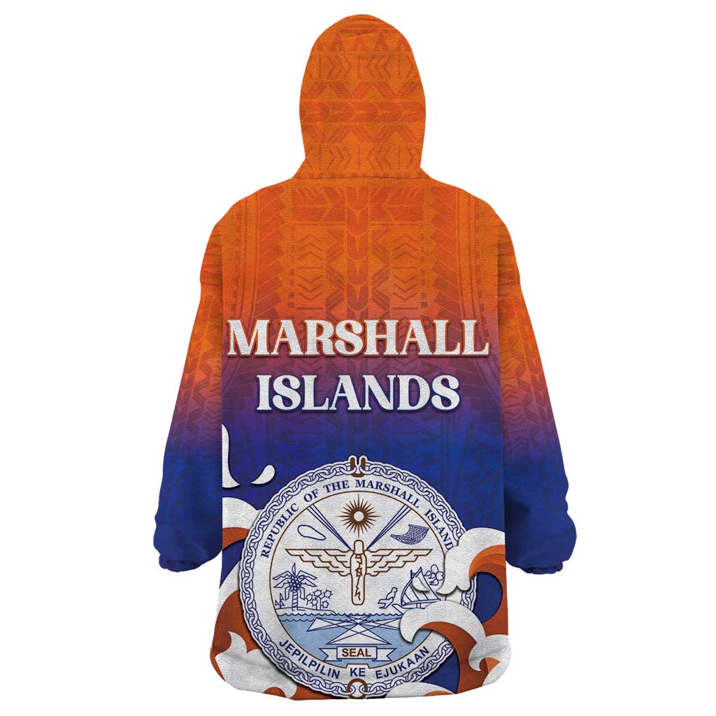 Marshall Islands Fishermen's Day Wearable Blanket Hoodie It's Fishing Time