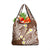 Plumeria With Brown Polynesian Tattoo Pattern Grocery Bag