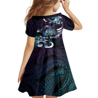 Personalised Polynesia Suicide Prevention Awareness Family Matching Short Sleeve Bodycon Dress and Hawaiian Shirt No Story Should End Too Soon LT05 - Polynesian Pride