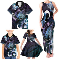 Personalised Polynesia Suicide Prevention Awareness Family Matching Tank Maxi Dress and Hawaiian Shirt No Story Should End Too Soon