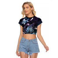 Personalised Polynesia Suicide Prevention Awareness Raglan Cropped T Shirt No Story Should End Too Soon