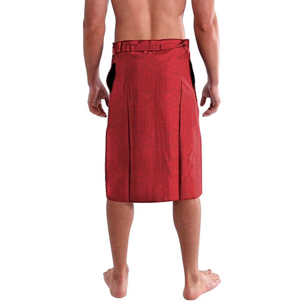 Papua New Guinea 50th Independence Anniversary Lavalava Special Style Red Version - Polynesian Pride