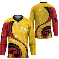 Papua New Guinea 50th Independence Anniversary Hockey Jersey Special Style Yellow Version - Polynesian Pride