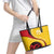 Papua New Guinea 50th Independence Anniversary Leather Tote Bag Special Style Yellow Version - Polynesian Pride