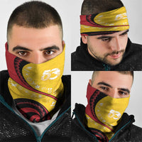 Papua New Guinea 50th Independence Anniversary Neck Gaiter Special Style Yellow Version - Polynesian Pride