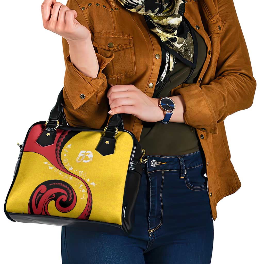 Papua New Guinea 50th Independence Anniversary Shoulder Handbag Special Style Yellow Version - Polynesian Pride