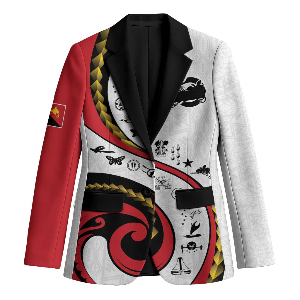 Papua New Guinea 50th Independence Anniversary Blazer Special Style White Version - Polynesian Pride