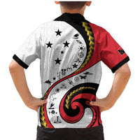 Papua New Guinea 50th Independence Anniversary Family Matching Mermaid Dress and Hawaiian Shirt Special Style White Version LT05 - Polynesian Pride