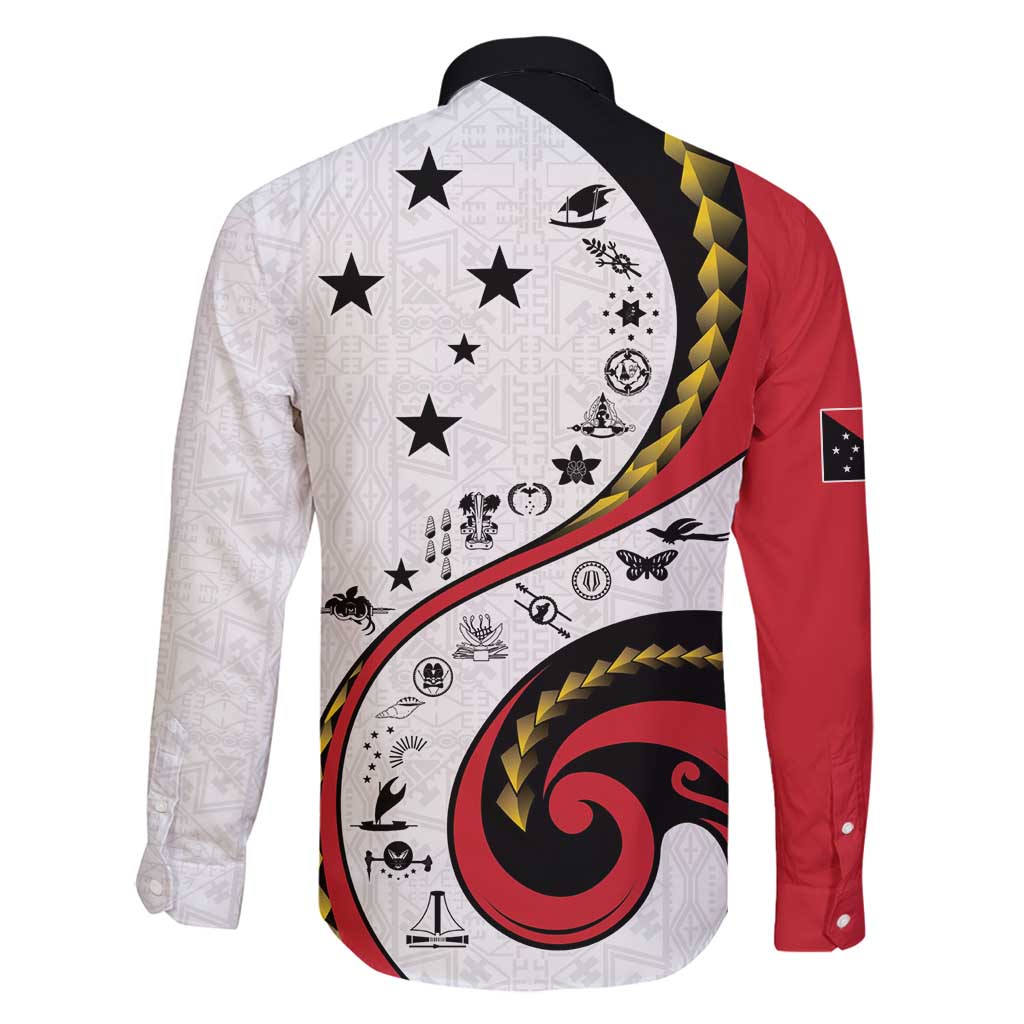 Papua New Guinea 50th Independence Anniversary Family Matching Mermaid Dress and Hawaiian Shirt Special Style White Version LT05 - Polynesian Pride