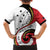 Papua New Guinea 50th Independence Anniversary Family Matching Off Shoulder Maxi Dress and Hawaiian Shirt Special Style White Version - Polynesian Pride