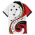Papua New Guinea 50th Independence Anniversary Family Matching Off Shoulder Maxi Dress and Hawaiian Shirt Special Style White Version - Polynesian Pride