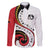 Papua New Guinea 50th Independence Anniversary Family Matching Off Shoulder Maxi Dress and Hawaiian Shirt Special Style White Version - Polynesian Pride