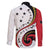 Papua New Guinea 50th Independence Anniversary Family Matching Off Shoulder Maxi Dress and Hawaiian Shirt Special Style White Version - Polynesian Pride