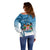 Personalized Fiji Off Shoulder Sweater Coat Of Arms Tagimoucia With Fijian Tapa Pattern LT05 - Polynesian Pride