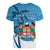 Personalized Fiji Women V Neck T Shirt Coat Of Arms Tagimoucia With Fijian Tapa Pattern LT05 - Polynesian Pride