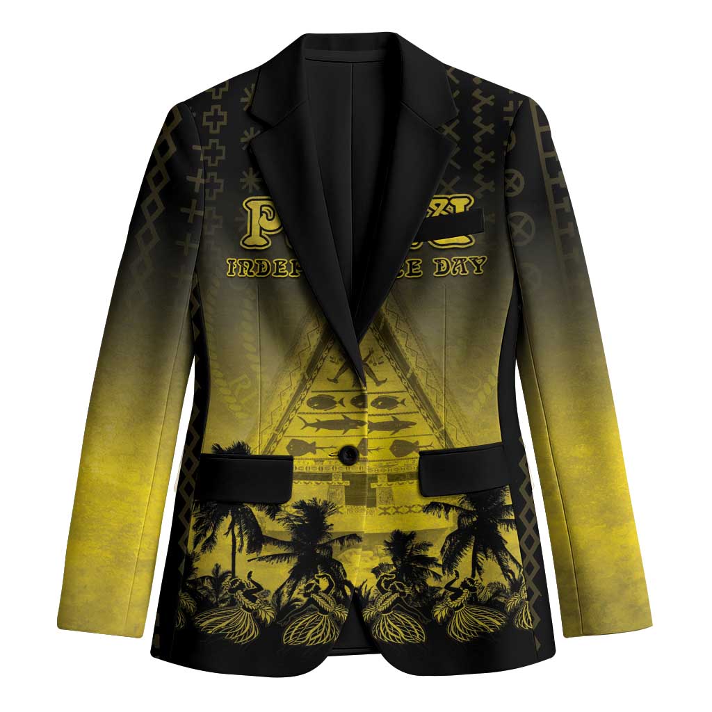 Personalised Palau Independence Day Blazer Palauan Tattoo Pattern - Polynesian Pride