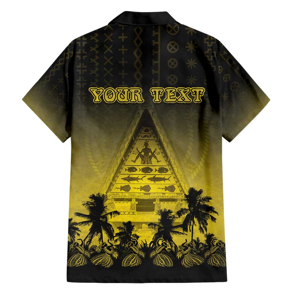 Personalised Palau Independence Day Hawaiian Shirt Palauan Tattoo Pattern - Polynesian Pride