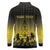 Personalised Palau Independence Day Long Sleeve Polo Shirt Palauan Tattoo Pattern - Polynesian Pride