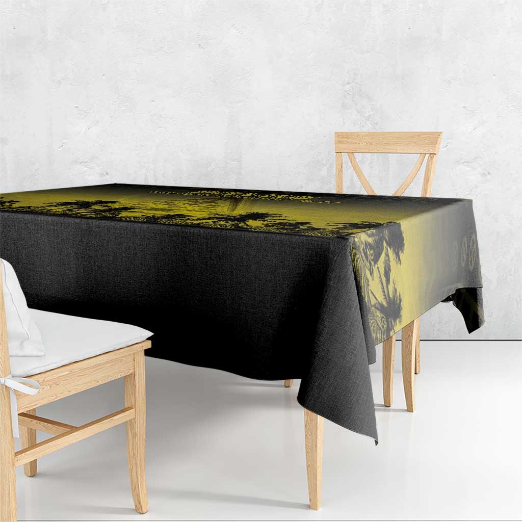 Palau Independence Day Tablecloth Palauan Tattoo Pattern - Polynesian Pride