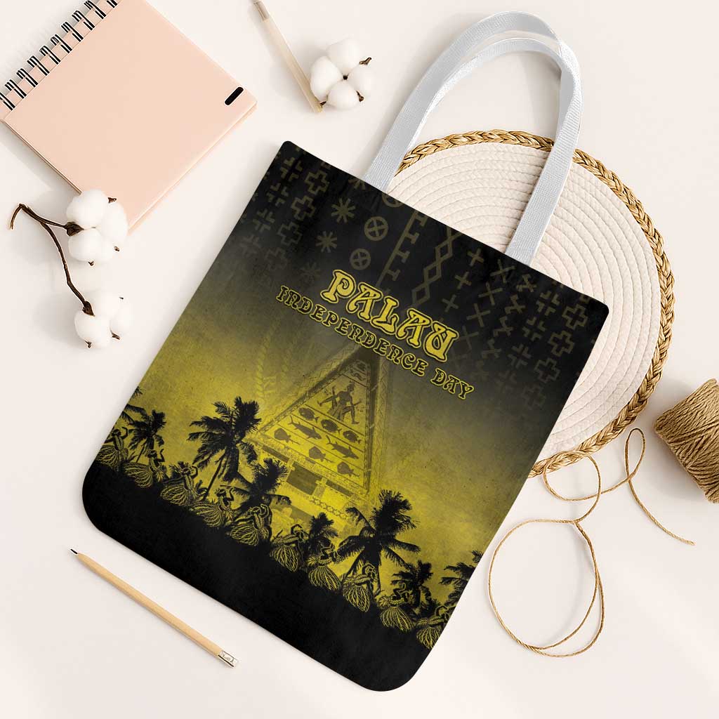 Palau Independence Day Tote Bag Palauan Tattoo Pattern - Polynesian Pride