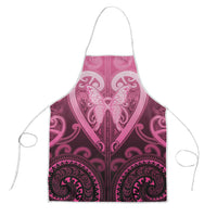 Aotearoa Breast Cancer Apron Maori Tribal Pattern LT05 Pink - Polynesian Pride