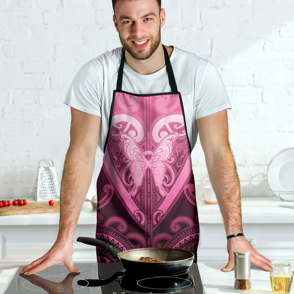 Aotearoa Breast Cancer Apron Maori Tribal Pattern LT05 - Polynesian Pride