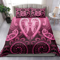 Aotearoa Breast Cancer Bedding Set Maori Tribal Pattern LT05 - Polynesian Pride