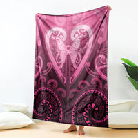 Aotearoa Breast Cancer Blanket Maori Tribal Pattern LT05 - Polynesian Pride