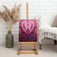 Aotearoa Breast Cancer Canvas Wall Art Maori Tribal Pattern LT05 - Polynesian Pride