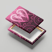 Aotearoa Breast Cancer Canvas Wall Art Maori Tribal Pattern LT05 - Polynesian Pride
