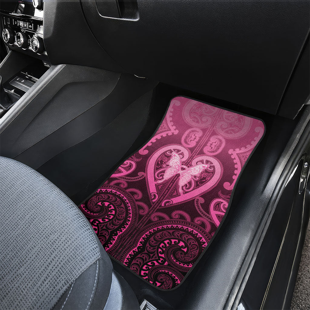 Aotearoa Breast Cancer Car Mats Maori Tribal Pattern LT05 - Polynesian Pride