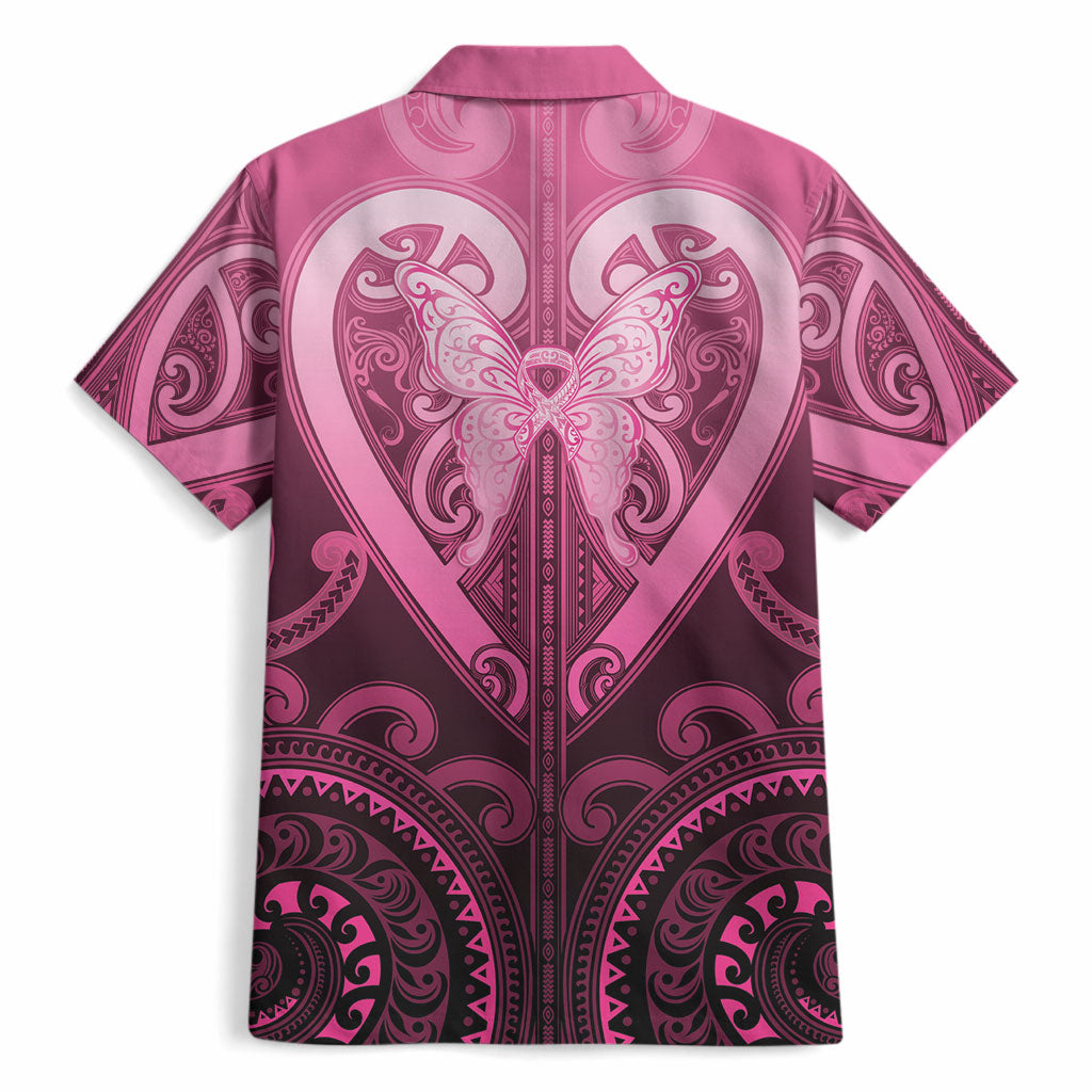 Aotearoa Breast Cancer Hawaiian Shirt Maori Tribal Pattern LT05 - Polynesian Pride