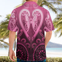 Aotearoa Breast Cancer Hawaiian Shirt Maori Tribal Pattern LT05 - Polynesian Pride