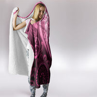 Aotearoa Breast Cancer Hooded Blanket Maori Tribal Pattern LT05 - Polynesian Pride