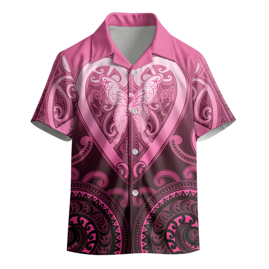 Aotearoa Breast Cancer Kid Hawaiian Shirt Maori Tribal Pattern LT05 - Polynesian Pride