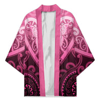Aotearoa Breast Cancer Kimono Maori Tribal Pattern LT05 Unisex Pink - Polynesian Pride